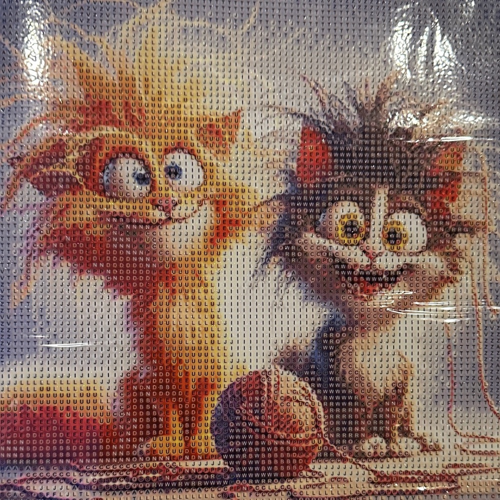 Diamond Art Kit Colorful Cat Art Puzzle